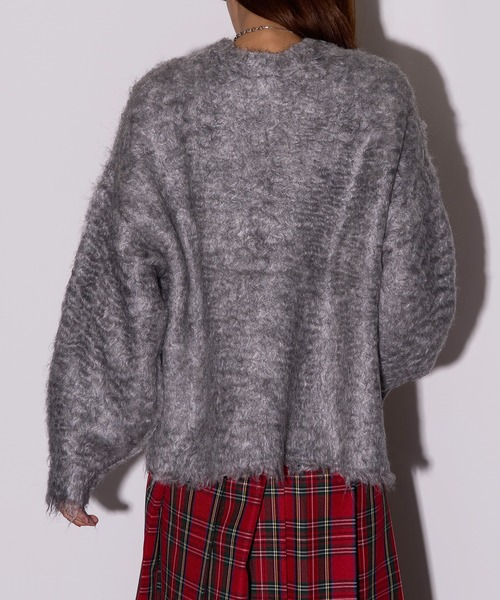 MAISON BREEZE reveur(メゾンブリーズレヴール)の「【MAISON BREEZE reveur】ミックスシャギー クルーネックプルオーバーニット DTK(ニット/セーター・レディース・アイボリー/グリーン/オレンジ/チャコールグレー/グレー・FREE)」の20枚目の写真
