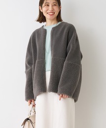MICA&DEAL | リバーシブルボアショートコート(ムートンコート)