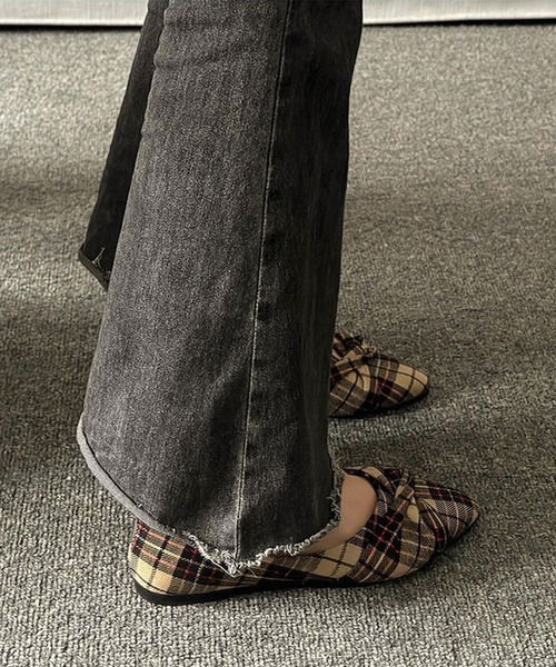 MILAE（ミレ）の「チェック柄ポインテッドトゥパンプス（パンプス・レディース・レッド/ベージュ・23cm/23.5cm/24cm/24.5cm）」の14枚目の写真