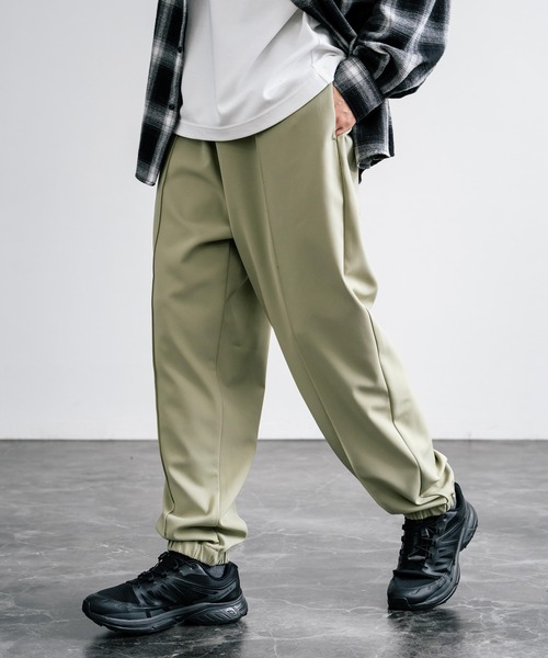 【セール】センターシームワイドテーパードストレッチイージーパンツ（その他パンツ）｜Rocky Monroe（ロッキーモンロー）