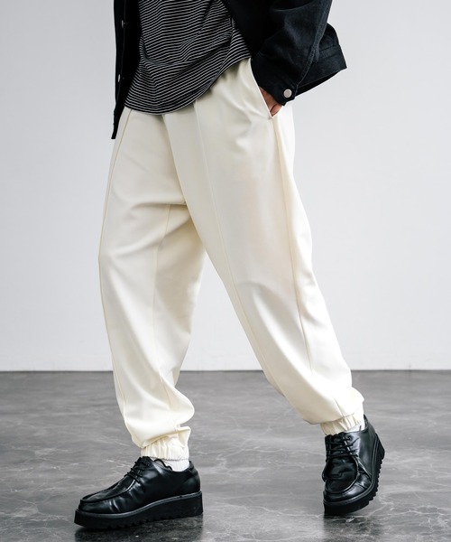 【セール】センターシームワイドテーパードストレッチイージーパンツ（その他パンツ）｜Rocky Monroe（ロッキーモンロー）