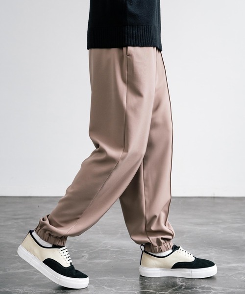 【セール】センターシームワイドテーパードストレッチイージーパンツ（その他パンツ）｜Rocky Monroe（ロッキーモンロー）