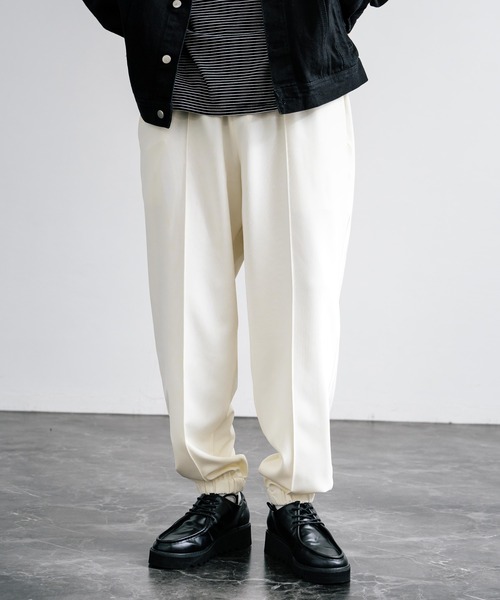 【セール】センターシームワイドテーパードストレッチイージーパンツ（その他パンツ）｜Rocky Monroe（ロッキーモンロー）
