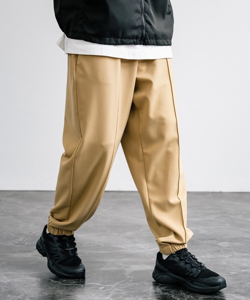 【セール】センターシームワイドテーパードストレッチイージーパンツ（その他パンツ）｜Rocky Monroe（ロッキーモンロー）