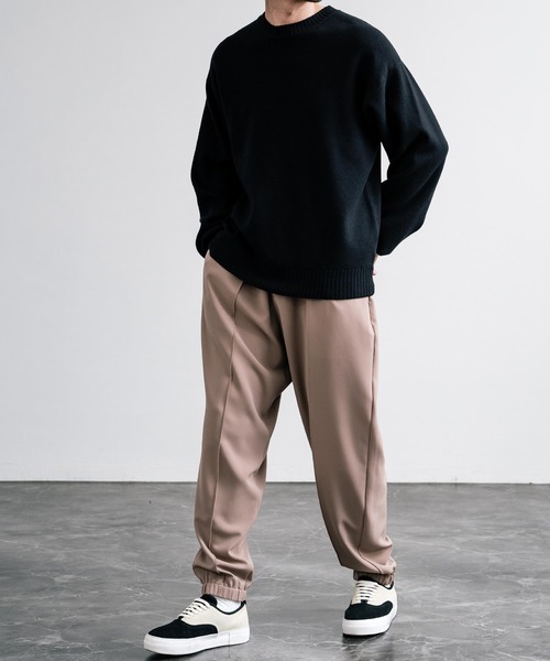 【セール】センターシームワイドテーパードストレッチイージーパンツ（その他パンツ）｜Rocky Monroe（ロッキーモンロー）