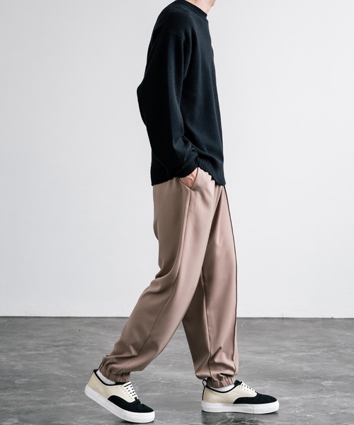 【セール】センターシームワイドテーパードストレッチイージーパンツ（その他パンツ）｜Rocky Monroe（ロッキーモンロー）