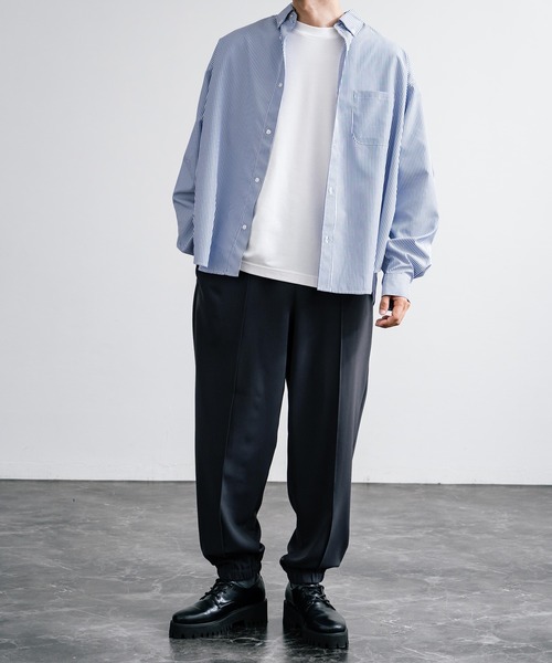 【セール】センターシームワイドテーパードストレッチイージーパンツ（その他パンツ）｜Rocky Monroe（ロッキーモンロー）