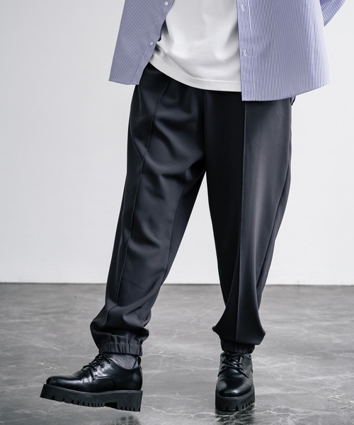 【セール】センターシームワイドテーパードストレッチイージーパンツ（その他パンツ）｜Rocky Monroe（ロッキーモンロー）