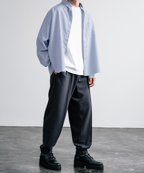 【セール】センターシームワイドテーパードストレッチイージーパンツ（その他パンツ）｜Rocky Monroe（ロッキーモンロー）