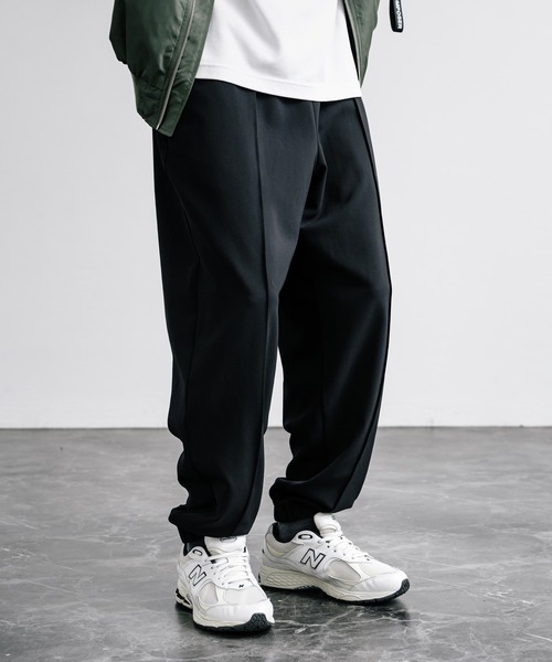 【セール】センターシームワイドテーパードストレッチイージーパンツ（その他パンツ）｜Rocky Monroe（ロッキーモンロー）