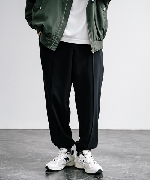 【セール】センターシームワイドテーパードストレッチイージーパンツ（その他パンツ）｜Rocky Monroe（ロッキーモンロー）