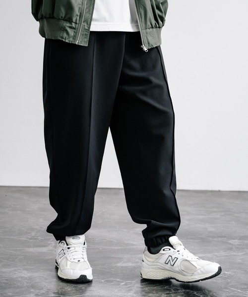 【セール】センターシームワイドテーパードストレッチイージーパンツ（その他パンツ）｜Rocky Monroe（ロッキーモンロー）