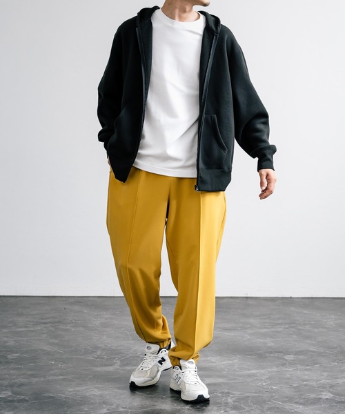 【セール】センターシームワイドテーパードストレッチイージーパンツ（その他パンツ）｜Rocky Monroe（ロッキーモンロー）