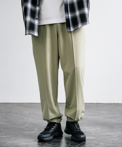 【セール】センターシームワイドテーパードストレッチイージーパンツ（その他パンツ）｜Rocky Monroe（ロッキーモンロー）