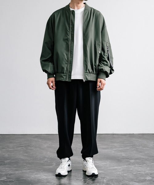 【セール】センターシームワイドテーパードストレッチイージーパンツ（その他パンツ）｜Rocky Monroe（ロッキーモンロー）