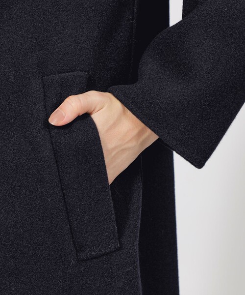 セール】ライトウールリバー ロングコート（チェスターコート