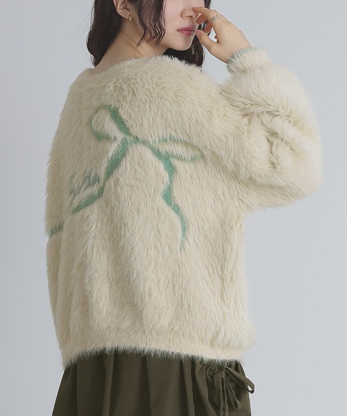 『2wayクルーネックロゴカーディガン』（カーディガン/ボレロ）｜somari imagination（ソマリ イマジネーション）