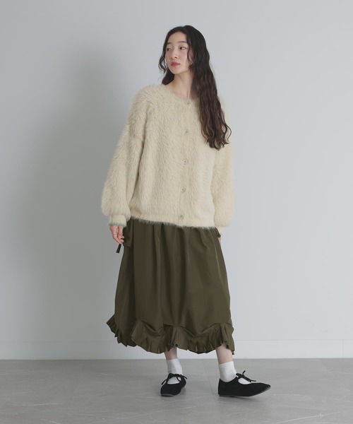 somari imagination(ソマリ イマジネーション)の「『2wayクルーネックロゴカーディガン』(カーディガン/ボレロ・レディース・アイボリー/グレー・FREE)」の9枚目の写真