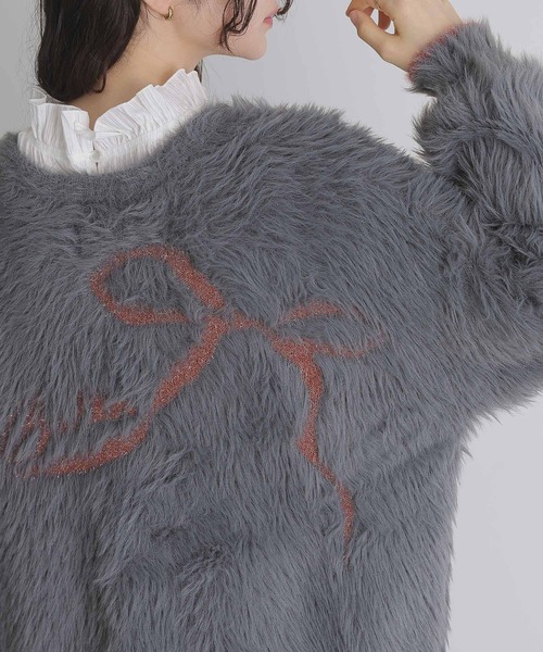 somari imagination(ソマリ イマジネーション)の「『2wayクルーネックロゴカーディガン』(カーディガン/ボレロ・レディース・アイボリー/グレー・FREE)」の14枚目の写真