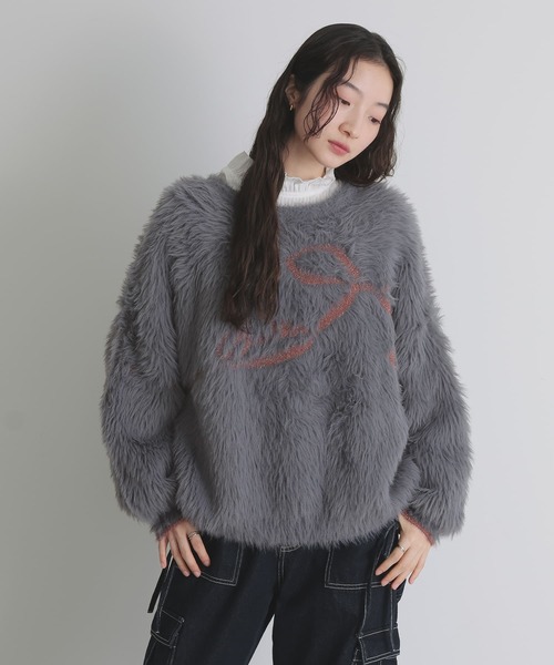 somari imagination(ソマリ イマジネーション)の「『2wayクルーネックロゴカーディガン』(カーディガン/ボレロ・レディース・アイボリー/グレー・FREE)」の12枚目の写真