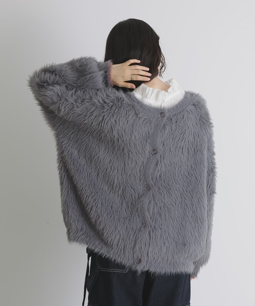 somari imagination(ソマリ イマジネーション)の「『2wayクルーネックロゴカーディガン』(カーディガン/ボレロ・レディース・アイボリー/グレー・FREE)」の13枚目の写真