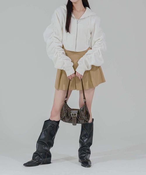 セール】SHORT CORSET HOODIE / ショートコルセットフーディー