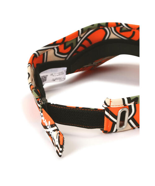 パーリーゲイツ　サンバイザー　韓国　限定　日本未発売　　ニット　レア　オレンジ PEARLY GATES（パーリーゲイツ）の「【PEARLY GATES】にんじん柄