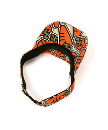 パーリーゲイツ　サンバイザー　韓国　限定　日本未発売　　ニット　レア　オレンジ PEARLY GATES（パーリーゲイツ）の「【PEARLY GATES】にんじん柄