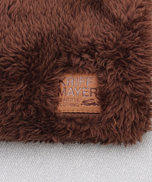 KRIFF MAYER(クリフメイヤー)の「【KRIFF MAYER/クリフメイヤー】フリース異素材切替マフラー(マフラー・レディース・ブラック/マルチ/ブラウン/ホワイト・FREE)」の17枚目の写真