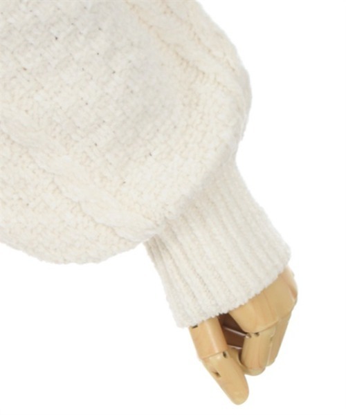 axes femme POETIQUE(アクシーズファムポエティック)の「レースアップベロアモールカーディガン(カーディガン/ボレロ・レディース・キナリ/パープル/グレイッシュベージュ・MEDIUM)」の22枚目の写真