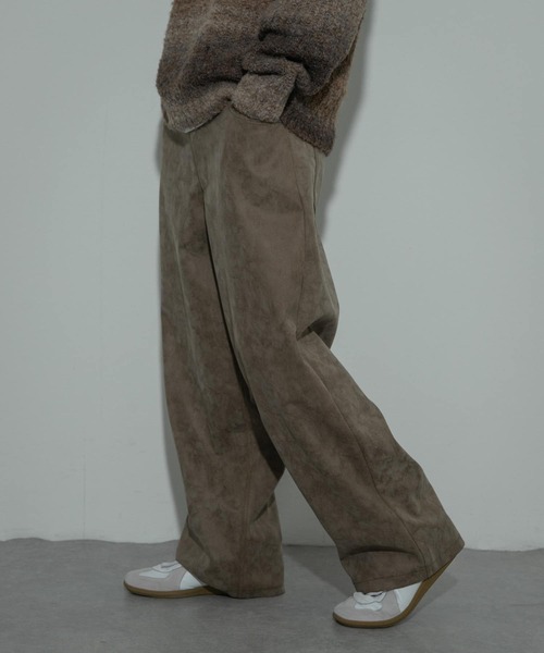 SENSE OF PLACE by URBAN RESEARCH(センスオブプレイスバイアーバンリサーチ)の「フェイクスエード5pパンツ(その他パンツ・メンズ・カーキ/チャコールグレー・LARGE/MEDIUM)」の5枚目の写真
