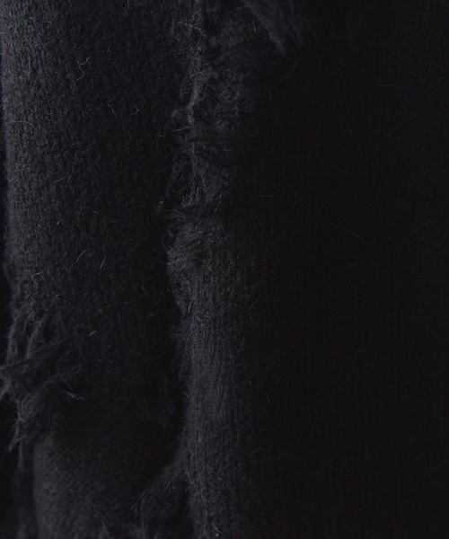 Theater code（シアターコード）の「fringe pattern knit / フリンジパターン ニット（ニット/セーター・メンズ・グレー/ブラック/ホワイト・L/M）」の7枚目の写真