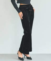 coca（coca） | ベロアフレアラインパンツ(その他パンツ)