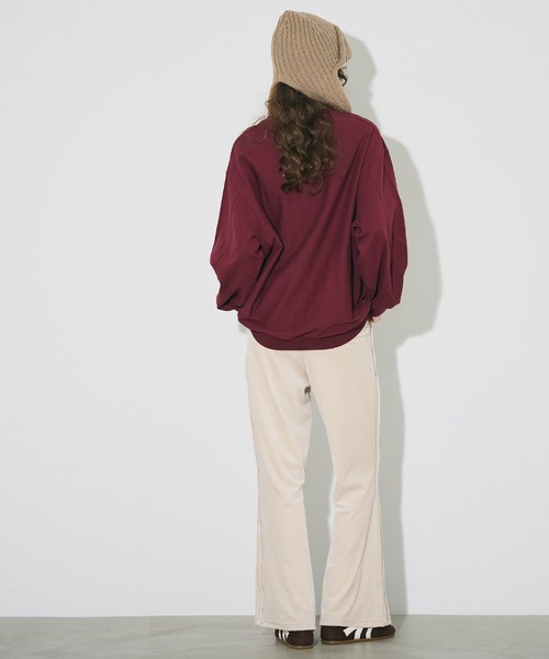 coca（coca）（コカ）の「ベロアフレアラインパンツ（その他パンツ・レディース・チャコール/ブラウン/アイボリー/ブラック・L/M/S）」の7枚目の写真