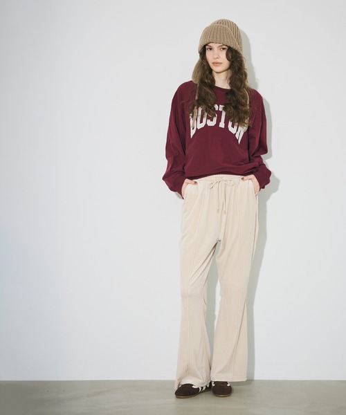 ベロアフレアラインパンツ（その他パンツ）｜coca（coca）（コカ）の