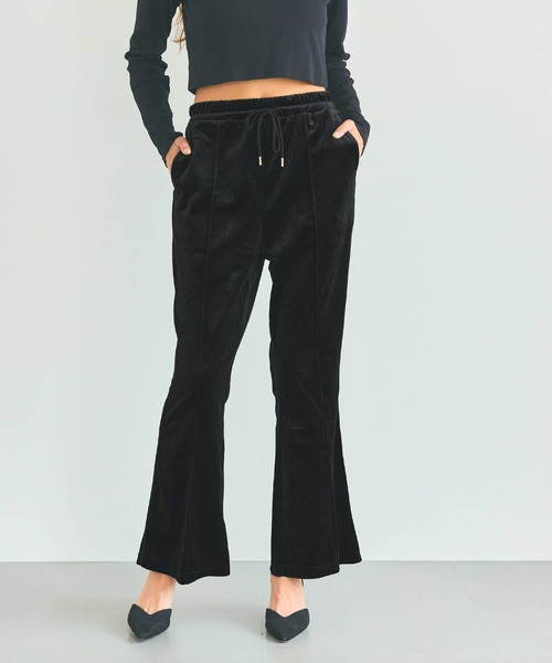coca（coca）（コカ）の「ベロアフレアラインパンツ（その他パンツ・レディース・チャコール/ブラウン/アイボリー/ブラック・L/M/S）」の19枚目の写真