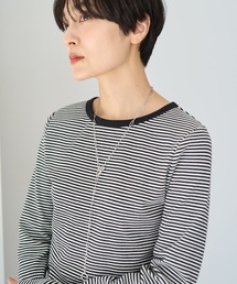 リブボーダーカットプルオーバー
