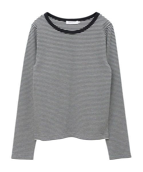 AMERICAN HOLIC（アメリカンホリック）の「リブボーダーカットプルオーバー（Tシャツ/カットソー・レディース・ネイビー/アイボリー/サックスブルー・M/L）」の15枚目の写真