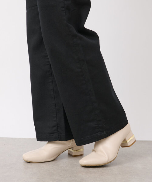 un dix cors（アンディコール）の「《すっきり綺麗》TCストレッチカラーセミワイドパンツ（チノパンツ・レディース・サンドベージュ/ブラック・S/M/L）」の17枚目の写真