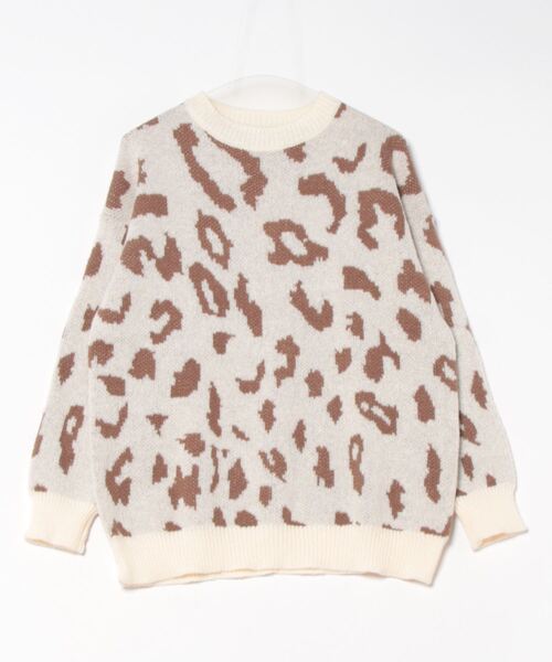 ULEULA（ウルア）の「ヒョウ柄モヘアニット（ニット/セーター・レディース・アイボリー/ブラック・FREE）」の19枚目の写真