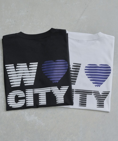 WAVE CITY(ウェイブシティ)の「【WAVECITY/ウェイブシティ】WAVE CITY Heart Design Tee/バックプリント半袖Tシャツ(Tシャツ/カットソー・メンズ・ブラック/ホワイト・X-LARGE/LARGE/MEDIUM)」の10枚目の写真