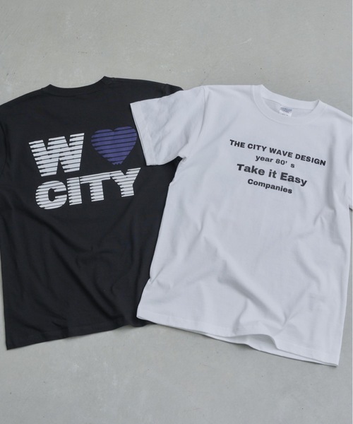 WAVE CITY(ウェイブシティ)の「【WAVECITY/ウェイブシティ】WAVE CITY Heart Design Tee/バックプリント半袖Tシャツ(Tシャツ/カットソー・メンズ・ブラック/ホワイト・X-LARGE/LARGE/MEDIUM)」の9枚目の写真