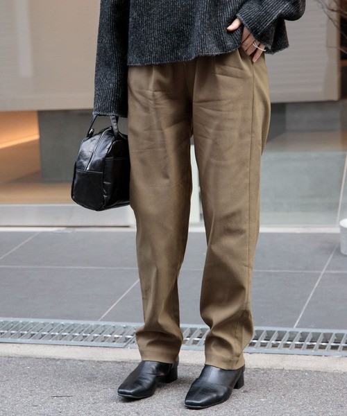 FORK&SPOON（フォークアンドスプーン）の「FORK&SPOON　裏起毛イージーパンツ（その他パンツ・レディース・ブルー系その他/ベージュ系その他/ブラック・1/2）」の8枚目の写真