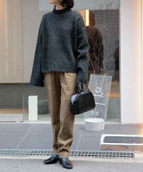 FORK&SPOON（フォークアンドスプーン）の「FORK&SPOON　裏起毛イージーパンツ（その他パンツ・レディース・ブルー系その他/ベージュ系その他/ブラック・1/2）」の9枚目の写真