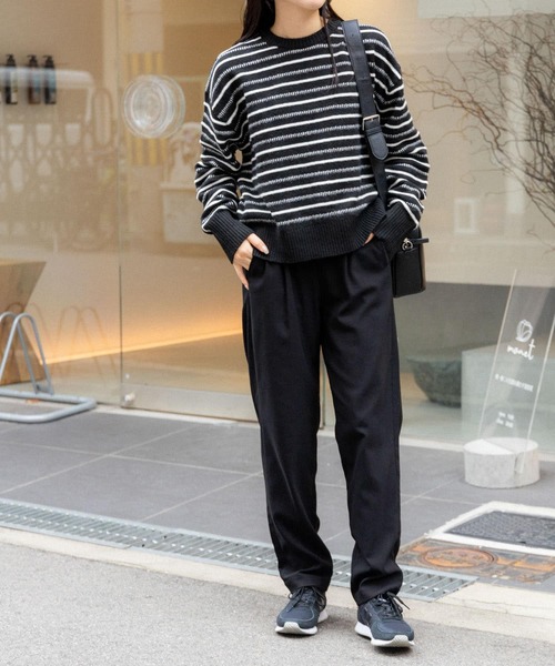 FORK&SPOON（フォークアンドスプーン）の「FORK&SPOON　裏起毛イージーパンツ（その他パンツ・レディース・ブルー系その他/ベージュ系その他/ブラック・1/2）」の15枚目の写真