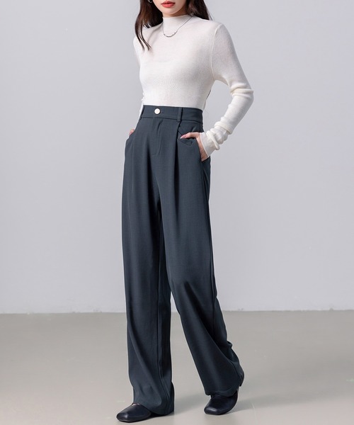 セール】【大きいサイズ有】すらっと脚長。美シルエットハイウエスト