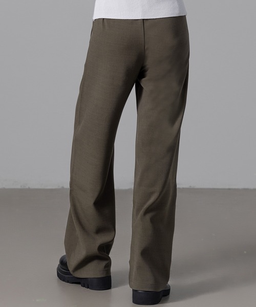 DAY CLOSET（デイ クローゼット）の「【大きいサイズ有】すらっと脚長。美シルエットハイウエストタックスラックス レディース（スラックス・レディース・ホワイト/ブラック/モカ/ダークグレー/ボルドー・L/XL/XS/S/M）」の19枚目の写真