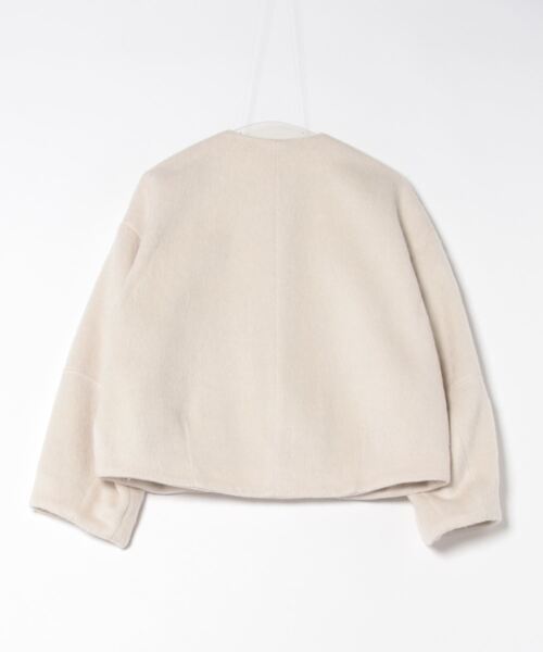 ⭐︎新品⭐︎グレディブリリアン⭐︎クロシェ⭐︎シャギーミディPコート⭐︎グレージュ⭐︎ Gready Brilliant（グレディブリリアン）の「モヘアシャギー