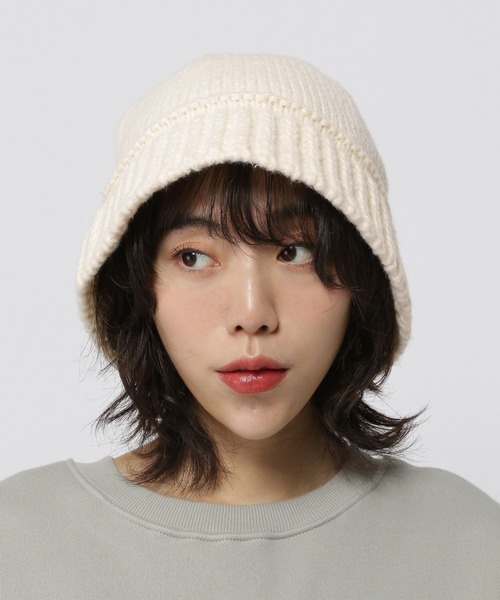 3.3 Field Trip （3.3フィールドトリップ）の「【UNISEX】3.3 Field Trip／ケーブルバケハ（ハット・レディース・ブラック/アイボリー・FREE）」の3枚目の写真