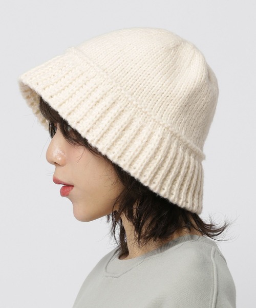 3.3 Field Trip （3.3フィールドトリップ）の「【UNISEX】3.3 Field Trip／ケーブルバケハ（ハット・レディース・ブラック/アイボリー・FREE）」の4枚目の写真